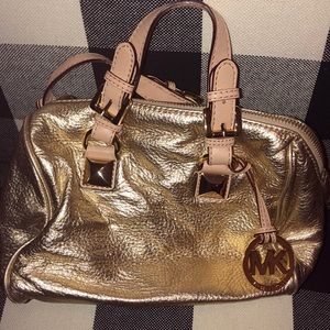 NWOT Michael Kors Gold Purse